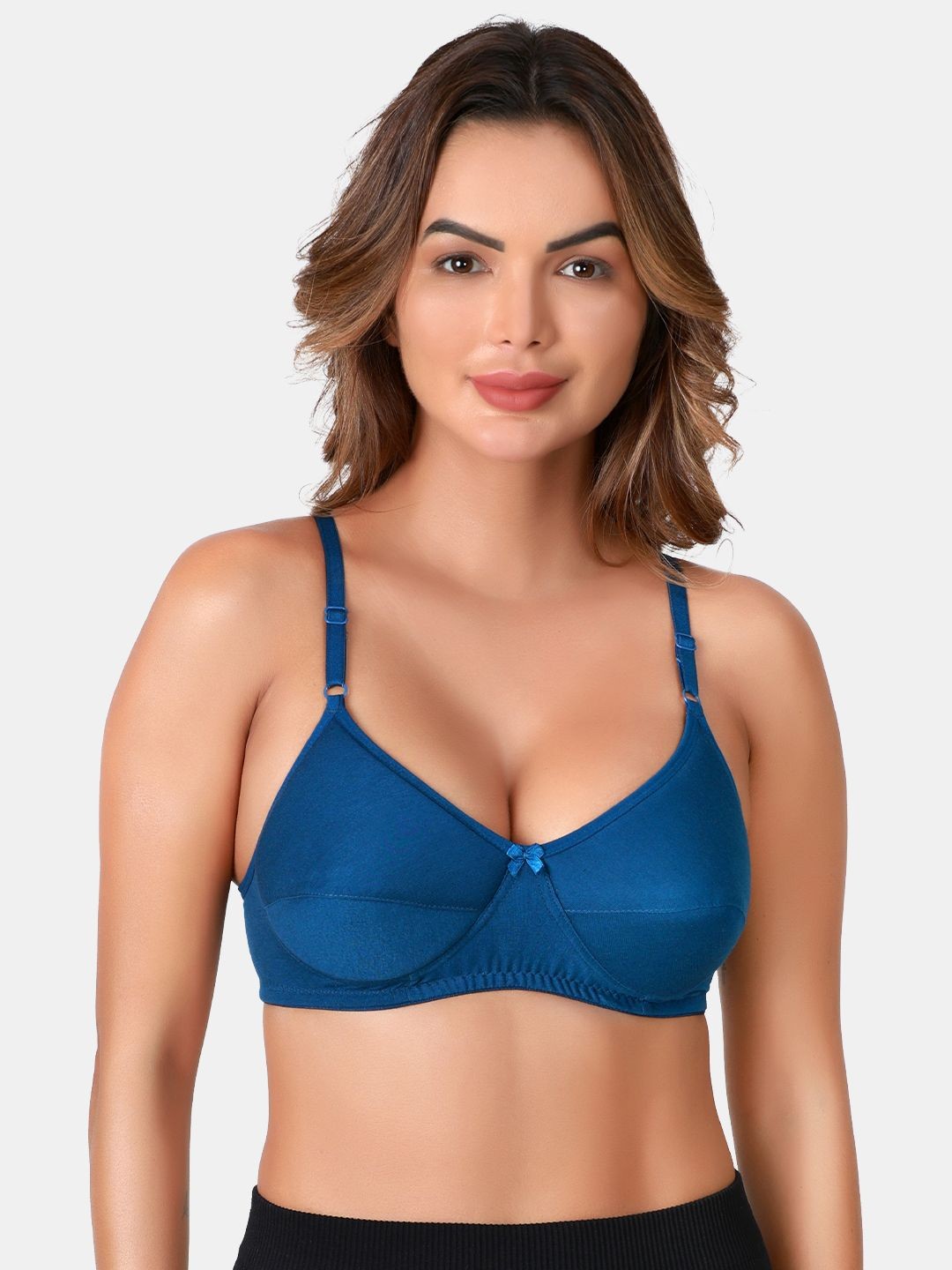 

SKDREAMS Everyday Medium Coverage Heavily Padded Bra, Blue