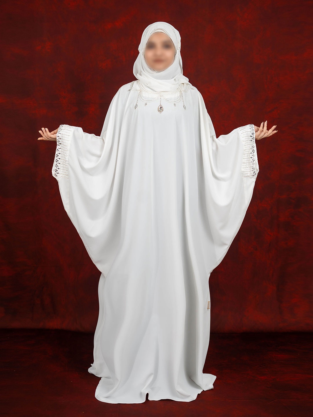 

Demure by shiba Women Kaftan Dress, White