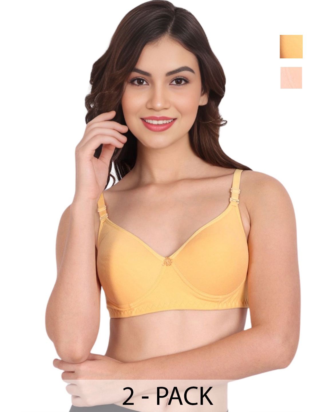 

Liigne Bra Full Coverage Lightly Padded, Yellow