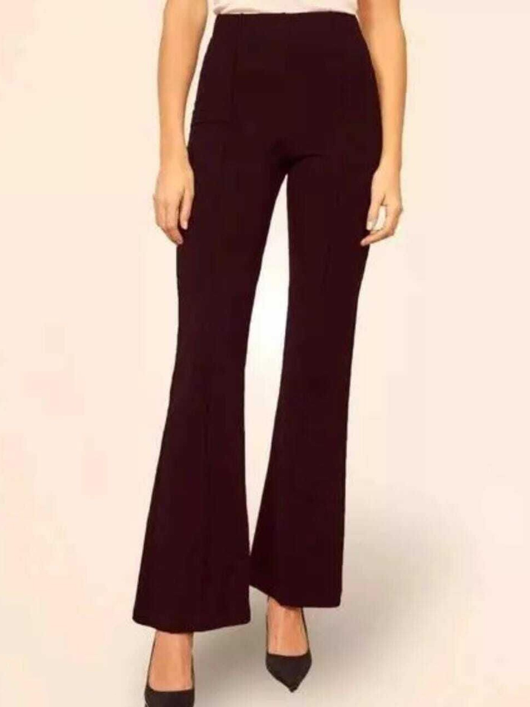 

Purser Women Cotton Original Bootcut Trousers, Maroon