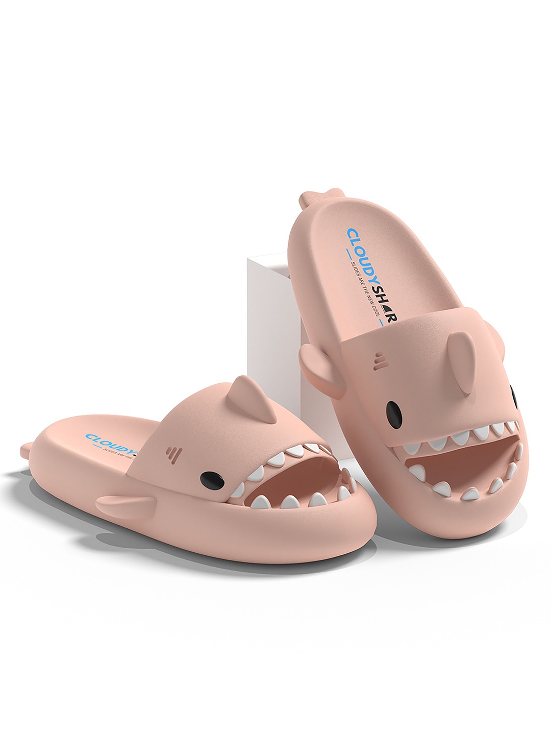 

CLOUDYSHARKS Men The Original Shark Slides, Pink
