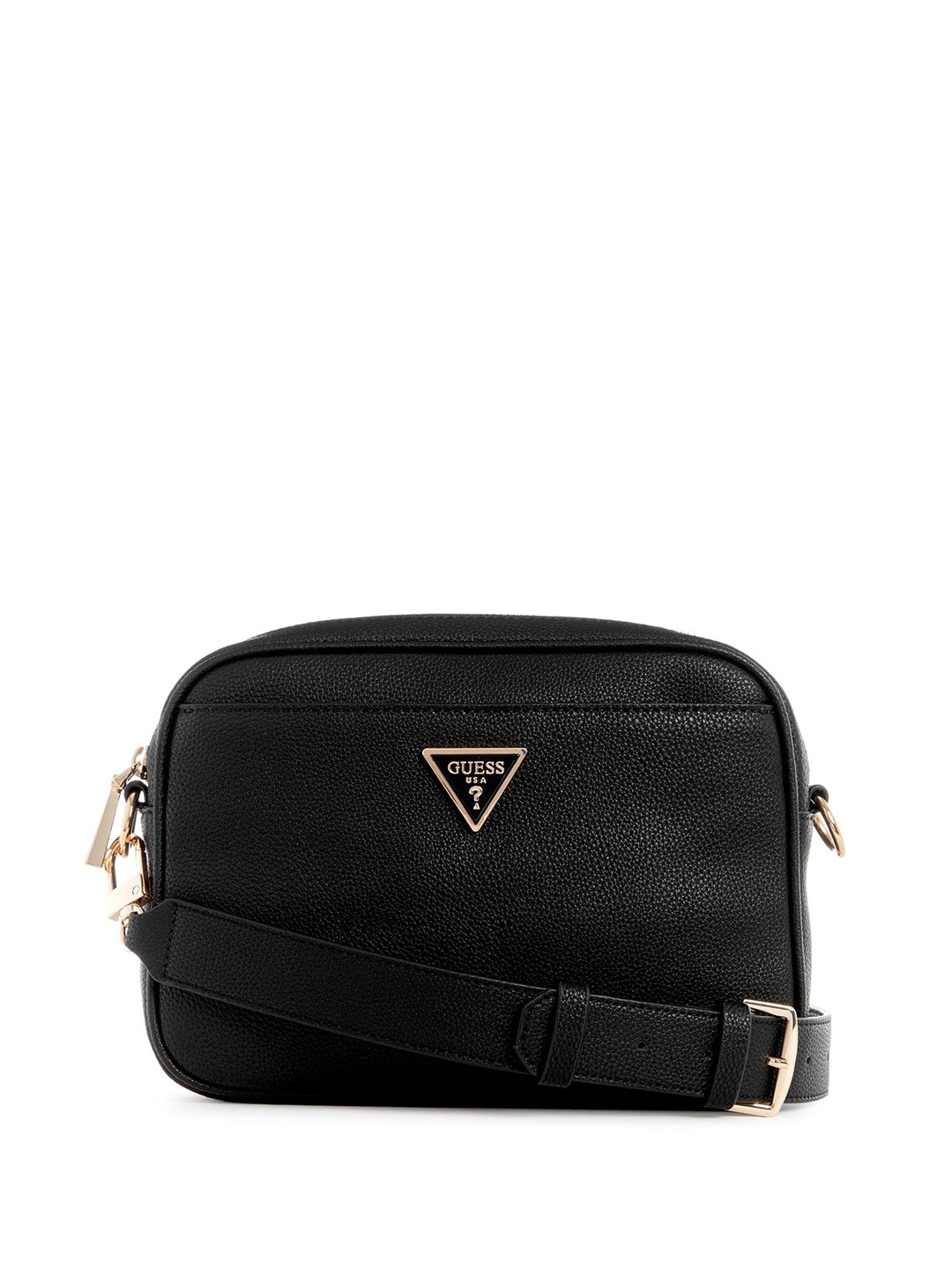 

GUESS Women Textured Structured Sling Bag, Black