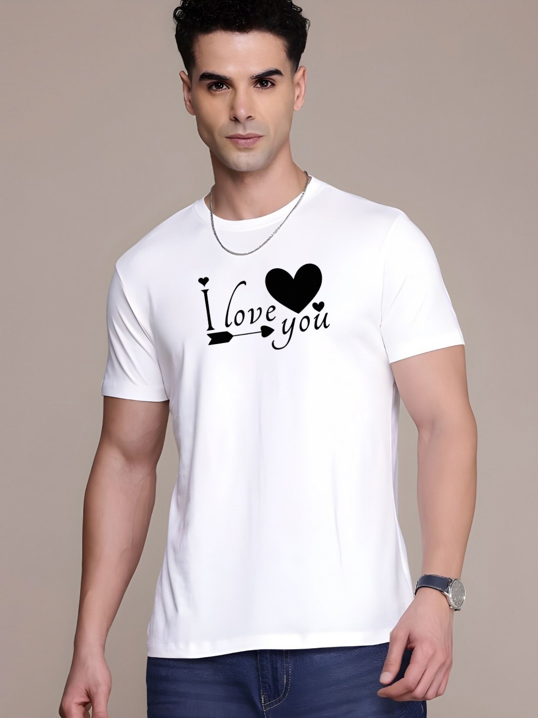 

SZN Men Typography Printed Round Neck Cotton T-shirt, White