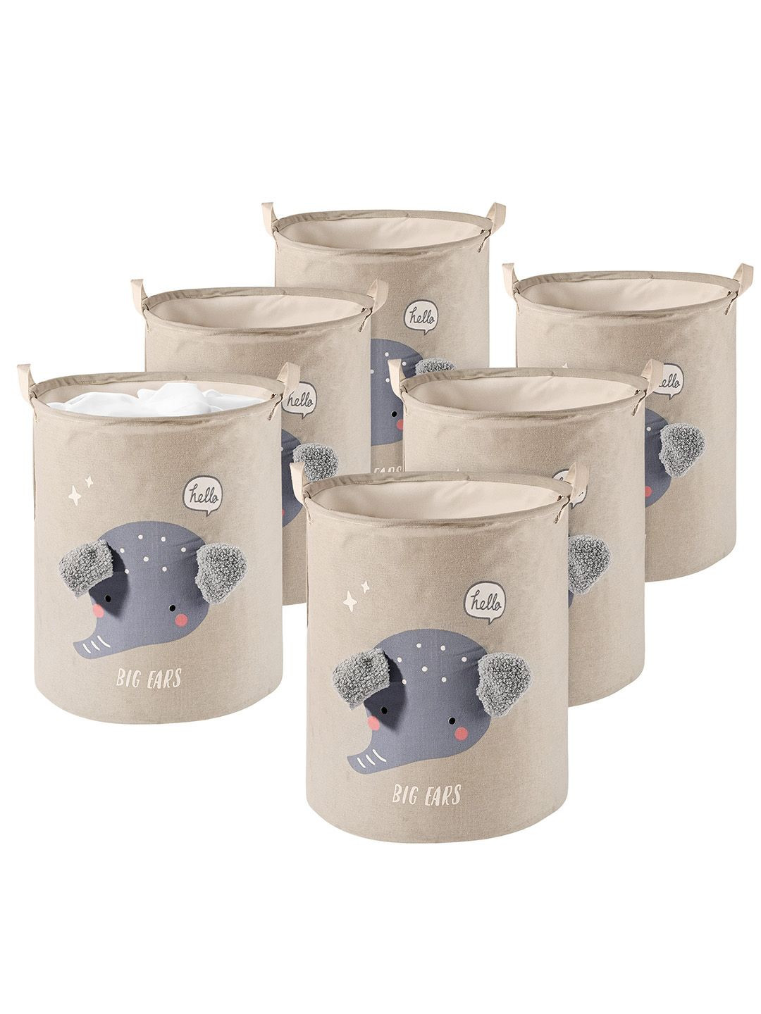 

Kuber Industries Grey Set of 6 Regular Multi-Utility Organisers