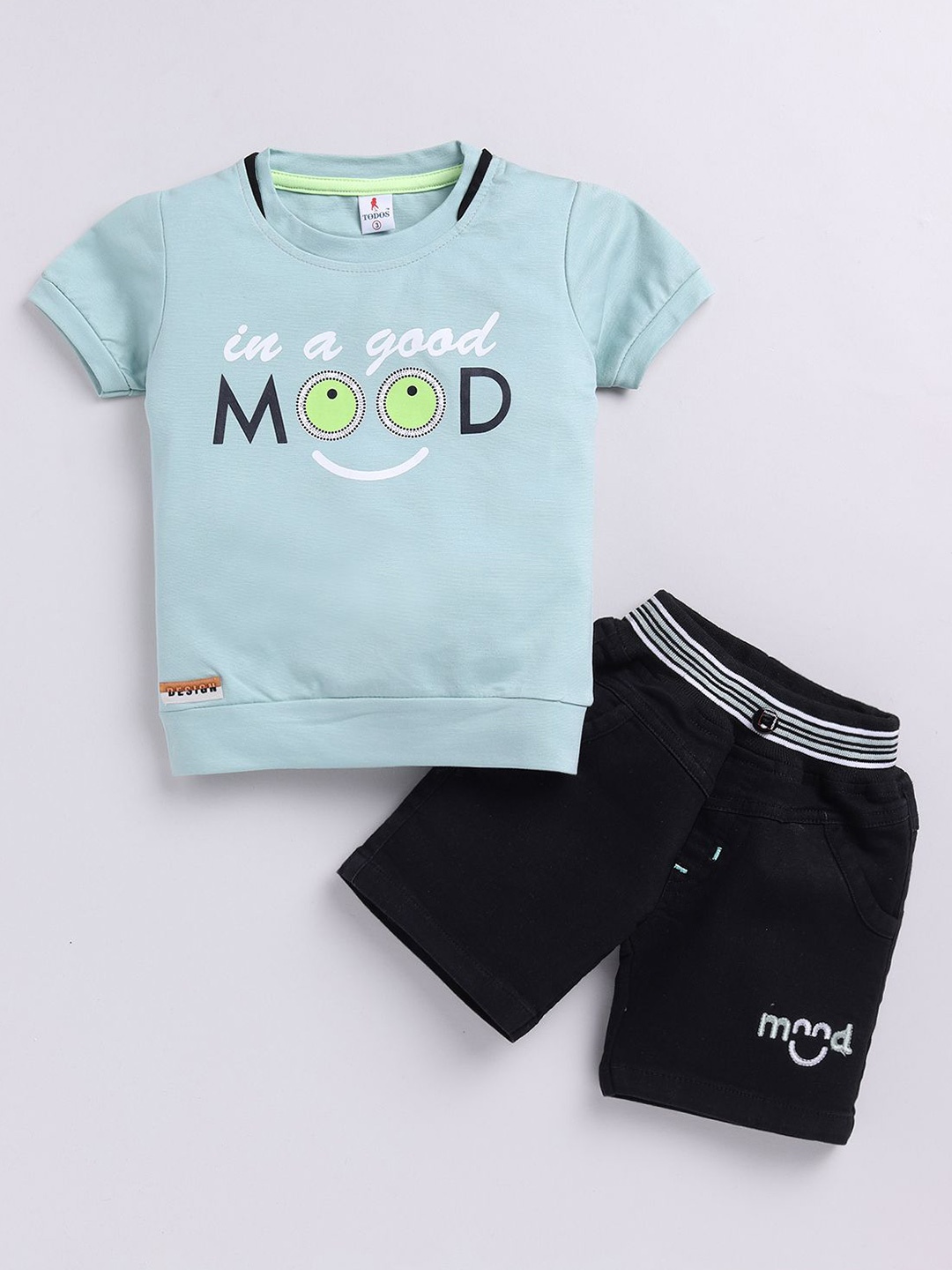 

Annie Boys Printed T-shirt with Shorts, Green