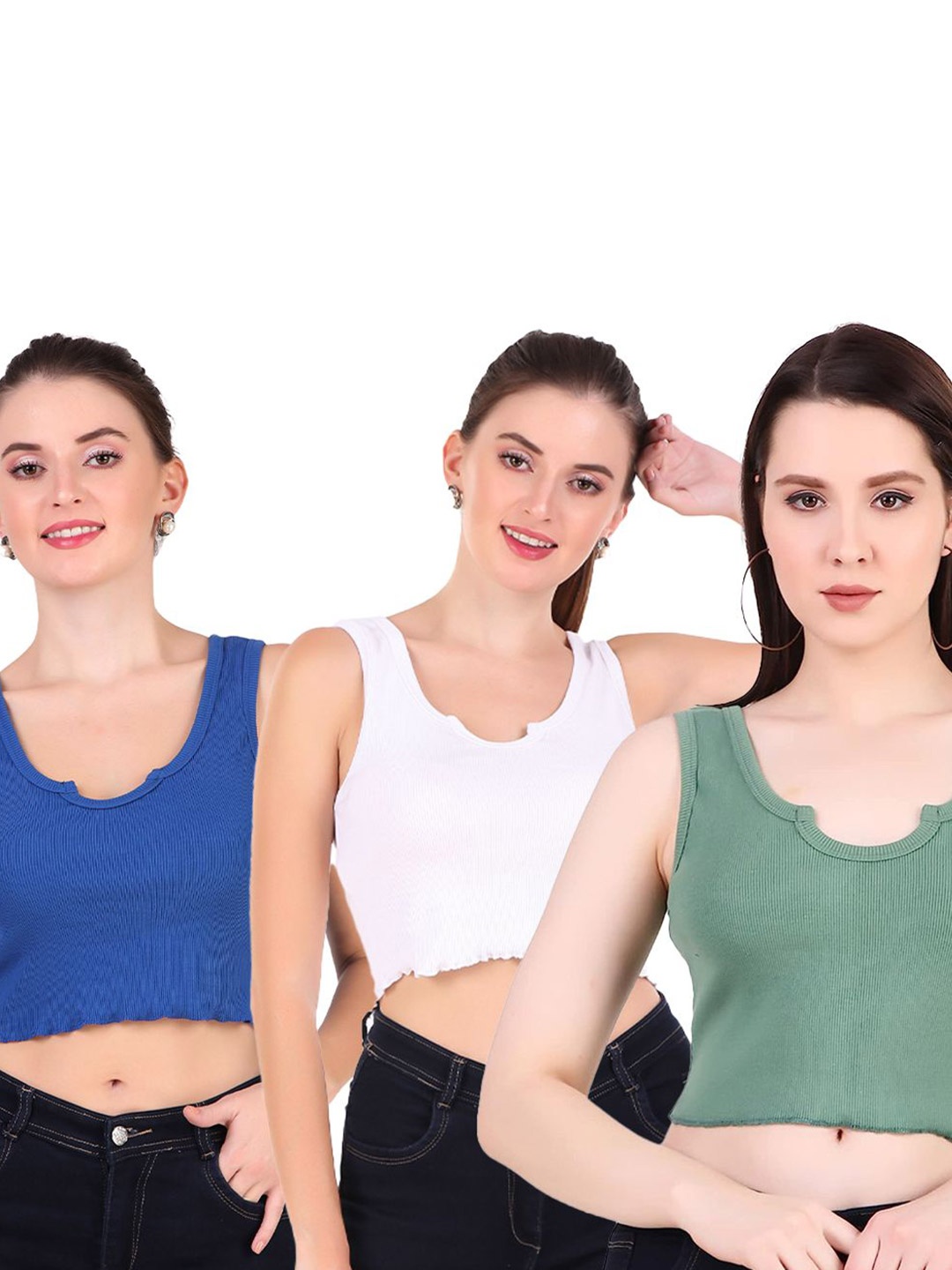 

Moda Rapido Tank Crop Top, Multi