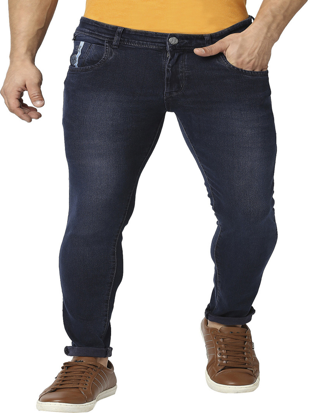 

TCI Men Slim Fit Light Fade Jeans, Black