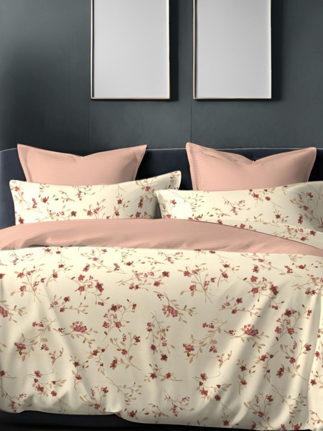 

Sleeping Owls- because your sleep matters Cream Printed King Bedsheet Set- 2.74 m x 2.74 m