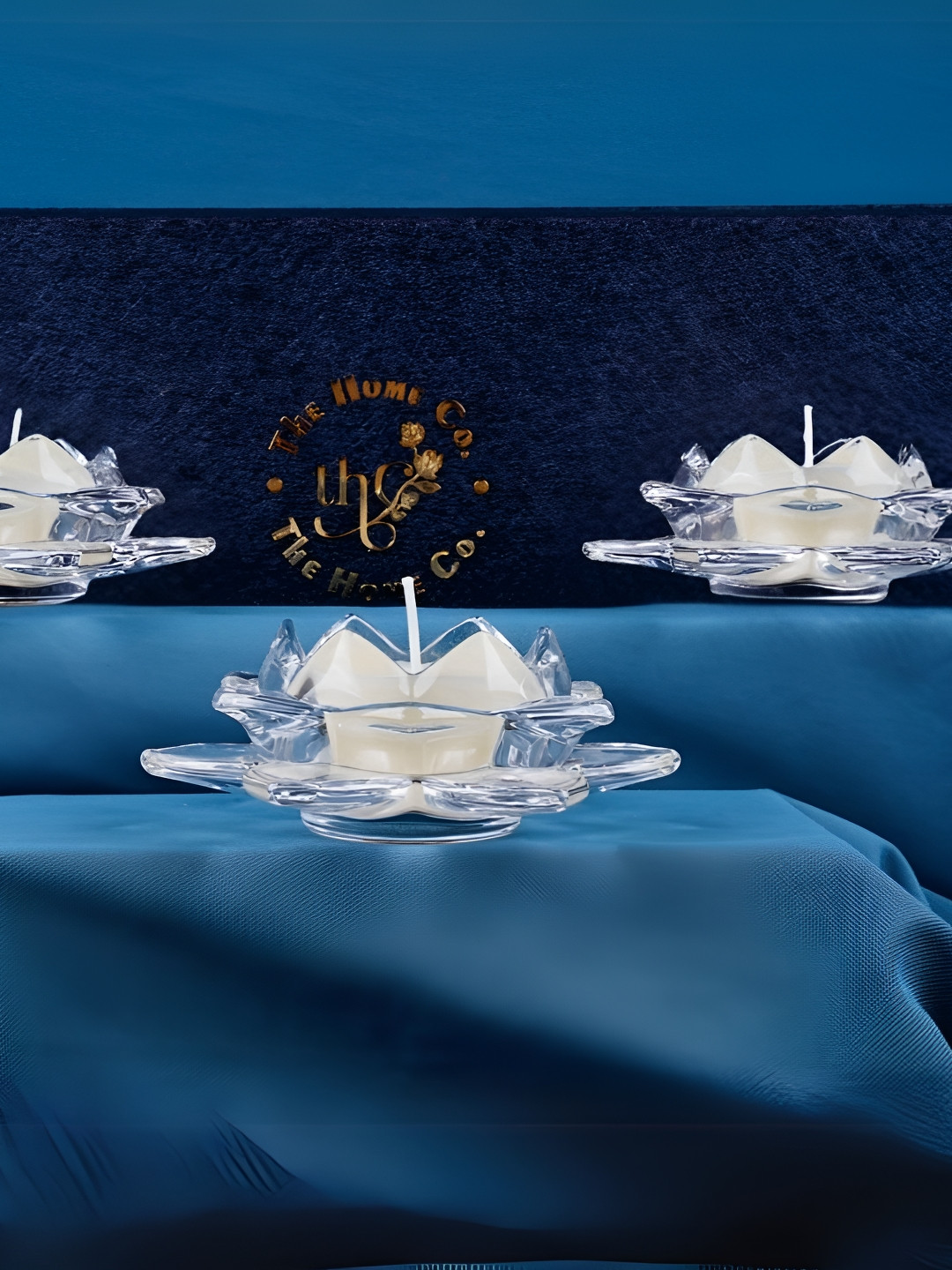 

THE HOME CO. White 3 pieces Tea Light Candle