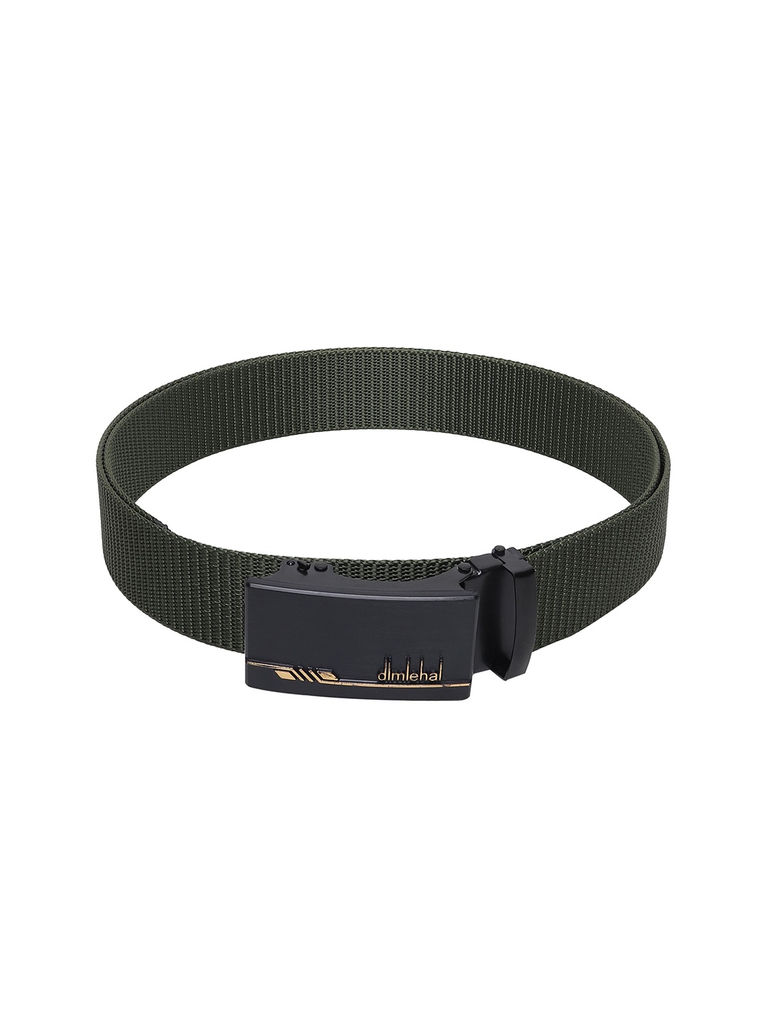 

Provogue Men Textured Slider Buckle Belt, Green