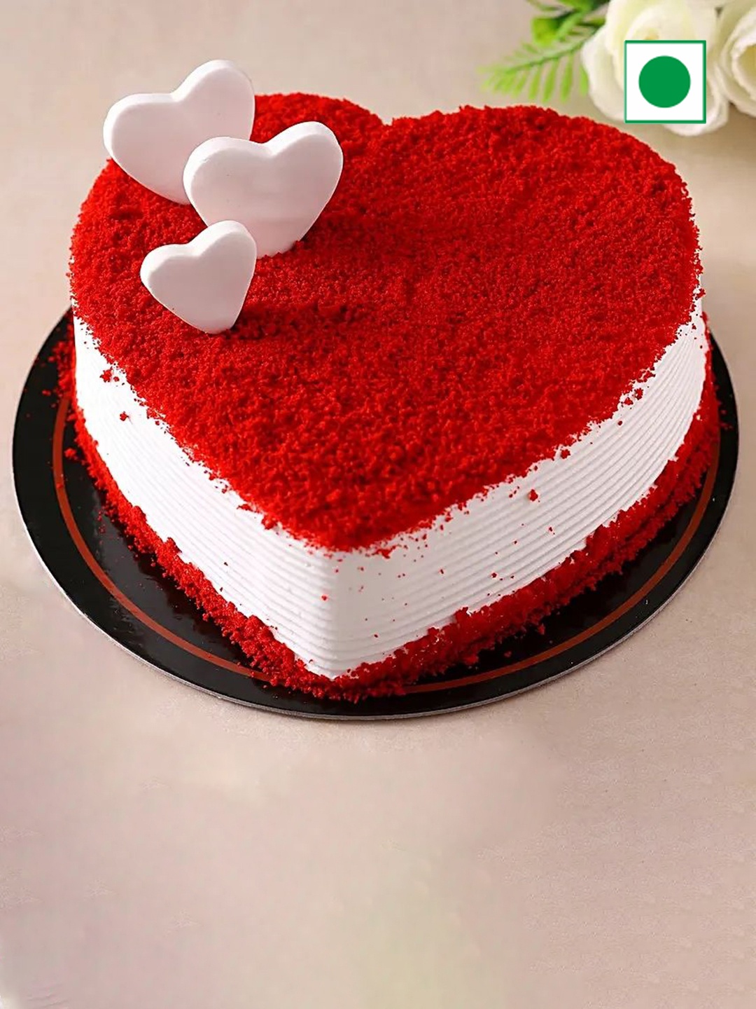 

fnp Red Velvet Flavor Eggless RoundCake-500g
