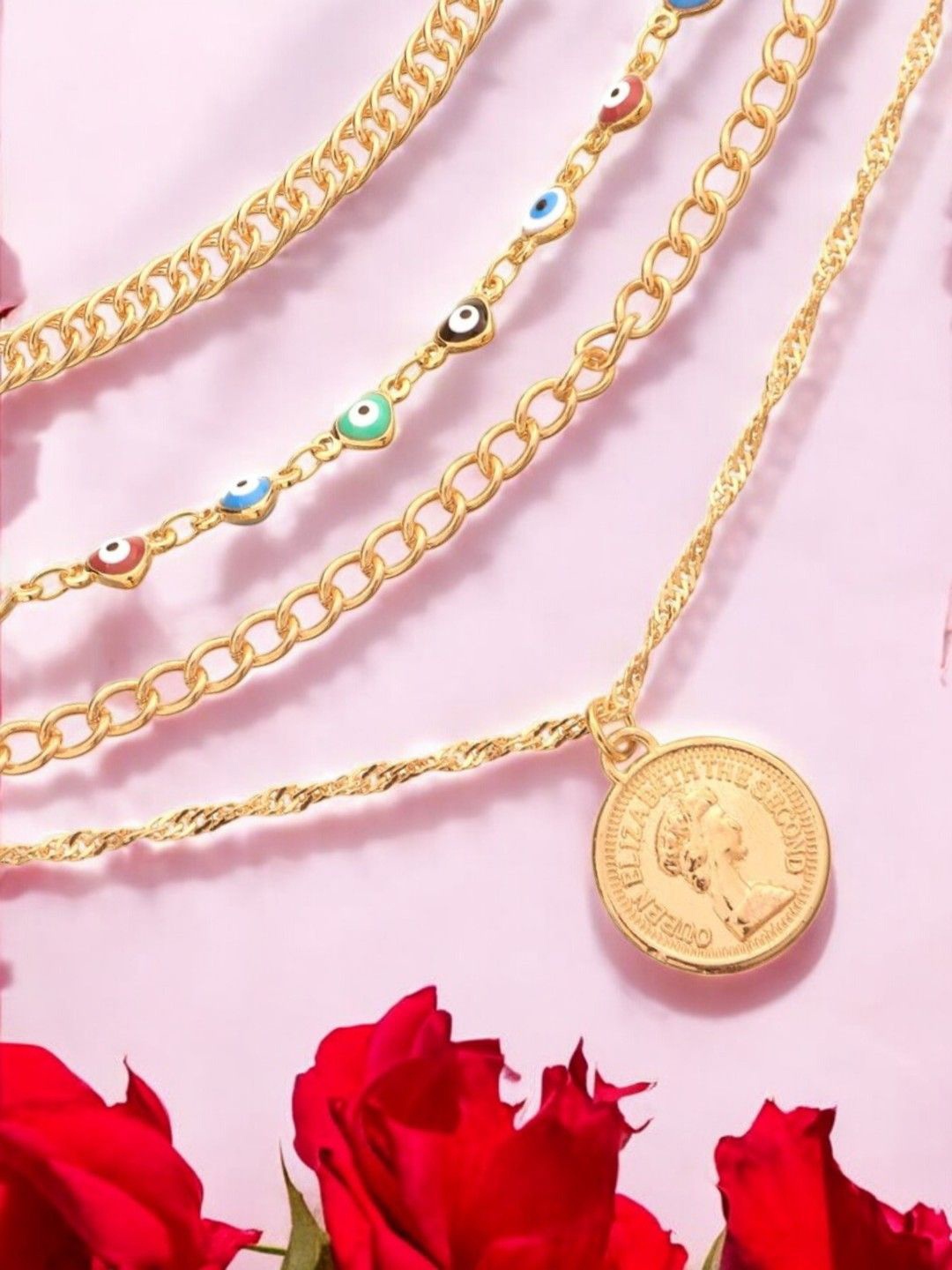 

OOMPH Handcrafted Necklace, Gold