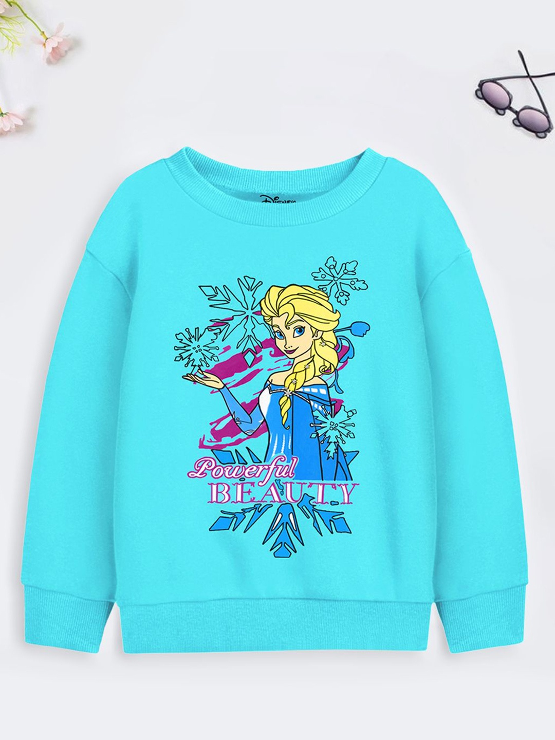 

Disney By Miss and Chief Girls Elsa Printed Sweatshirt, Blue