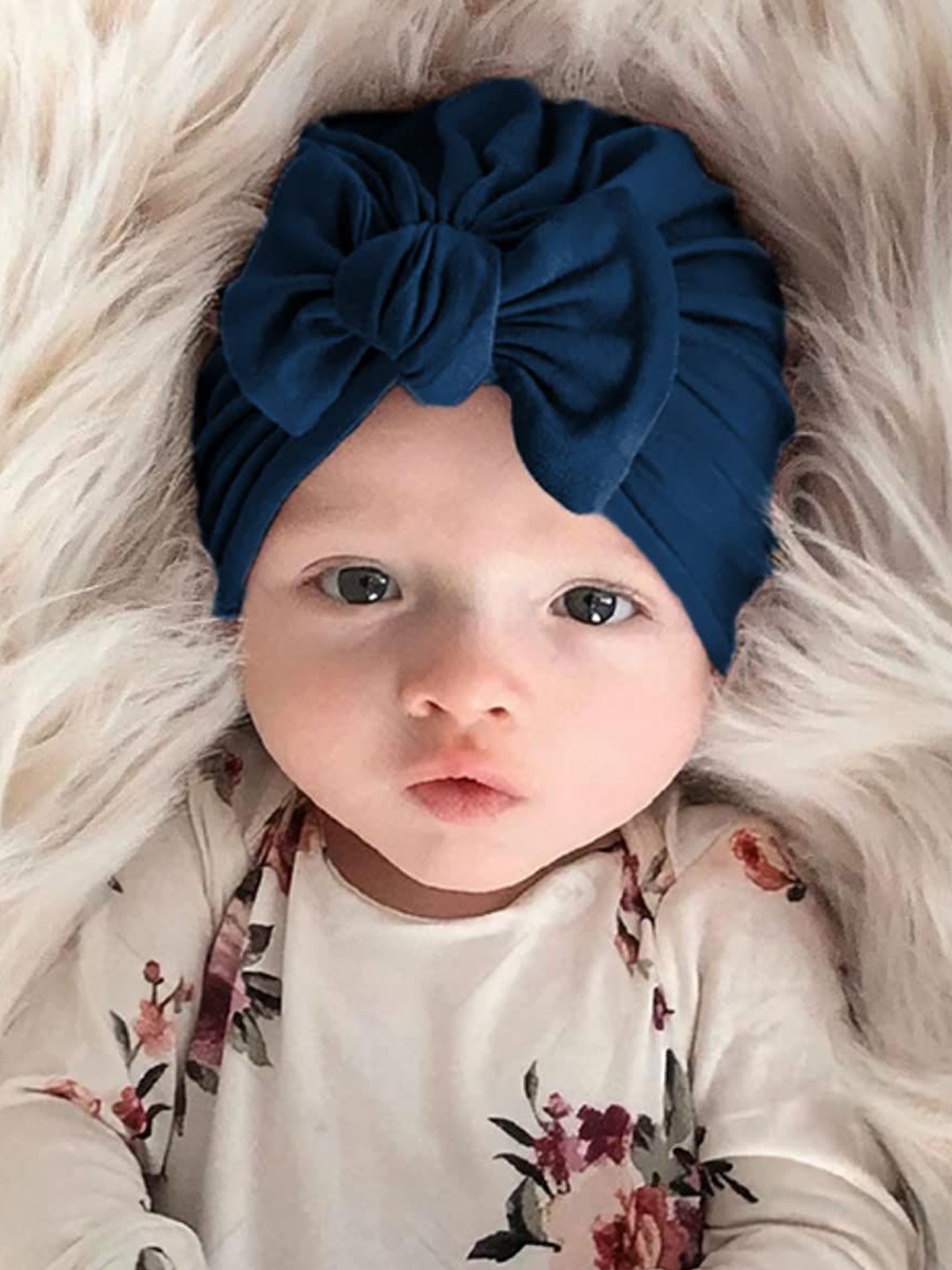

The Little Lookers Kids Cotton Beanie, Navy blue