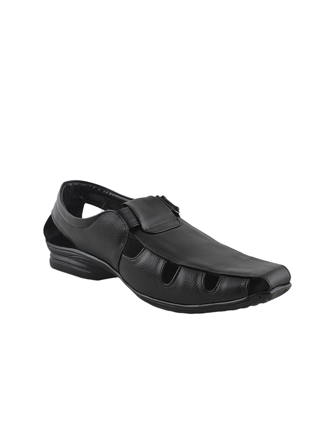 

Manyavar Men Self Design Ethnic Sandals, Black