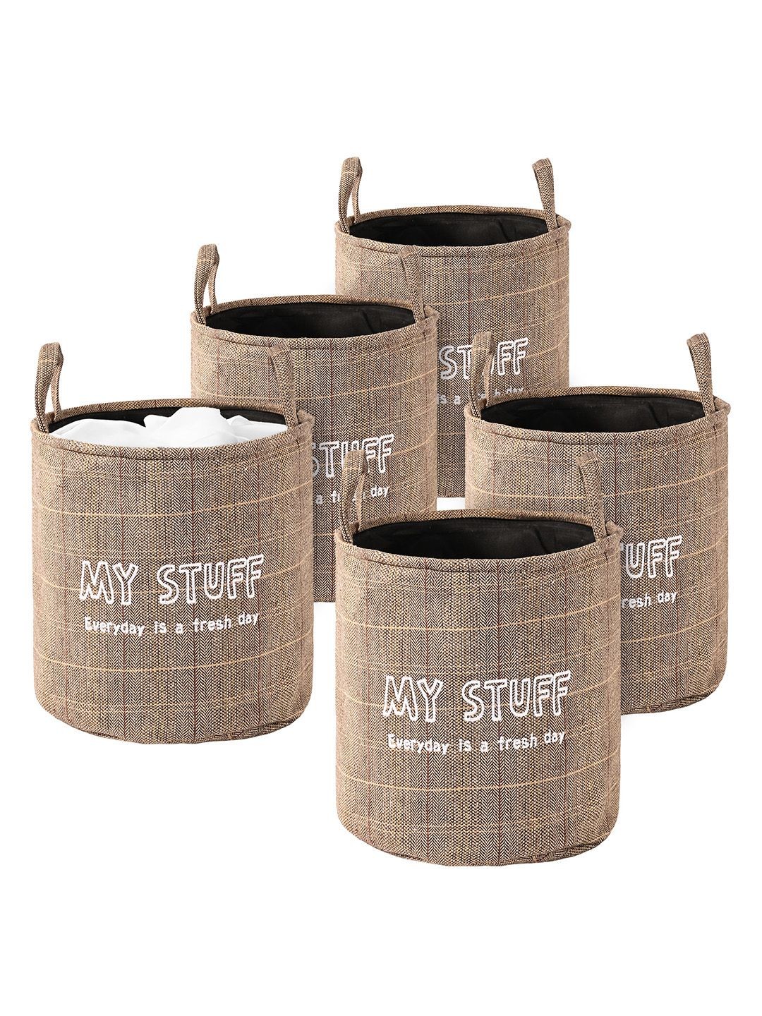

Kuber Industries Khaki Set of 5 Regular Multi-Utility Organisers