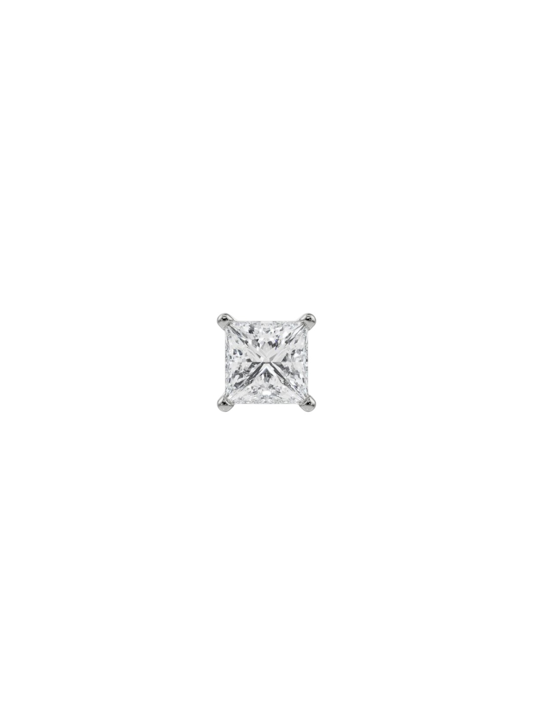 

Emori Men Ivy Solitaire Stud Earrings 0.5CT Diamond 0.75gm, Silver