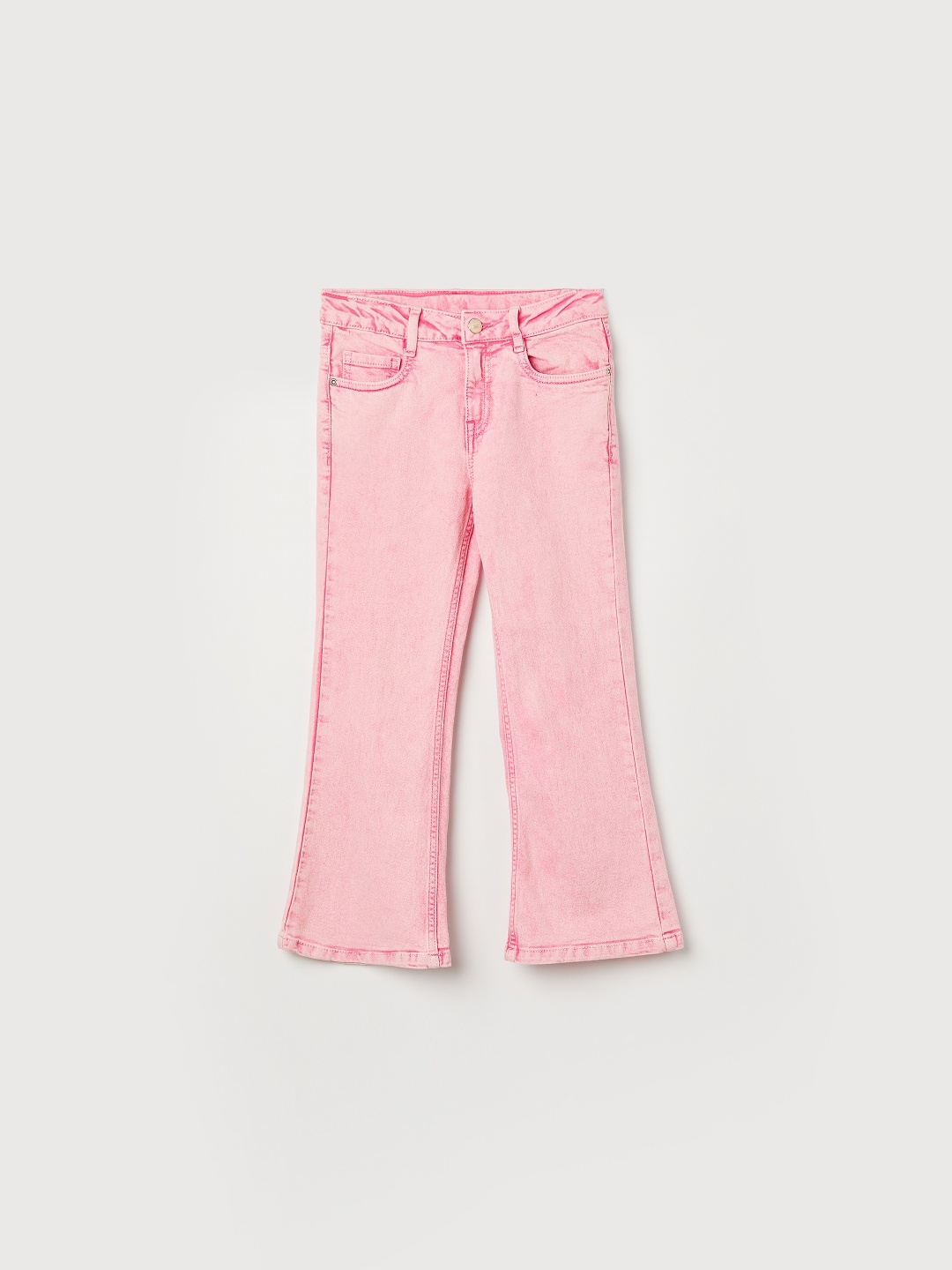 

Fame Forever by Lifestyle Girls Mid-Rise Regular Fit Clean Look Cotton Jeans, Pink