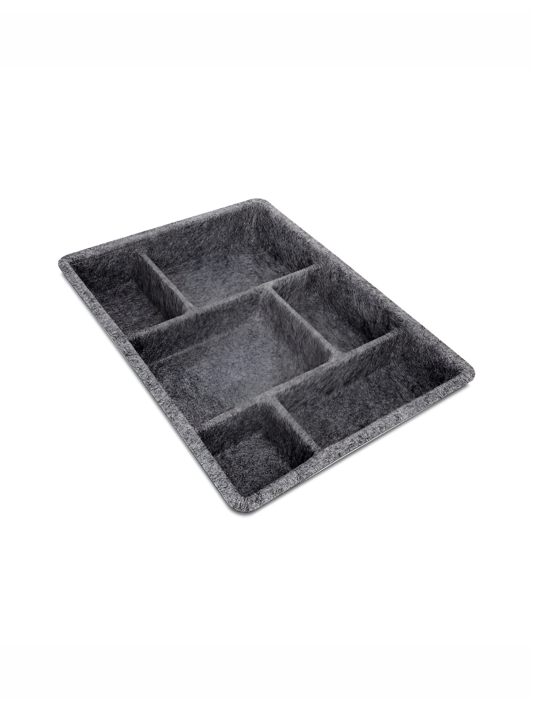 

HOUSE OF QUIRK Grey Reusable 6 Compartment Drawer Organiser