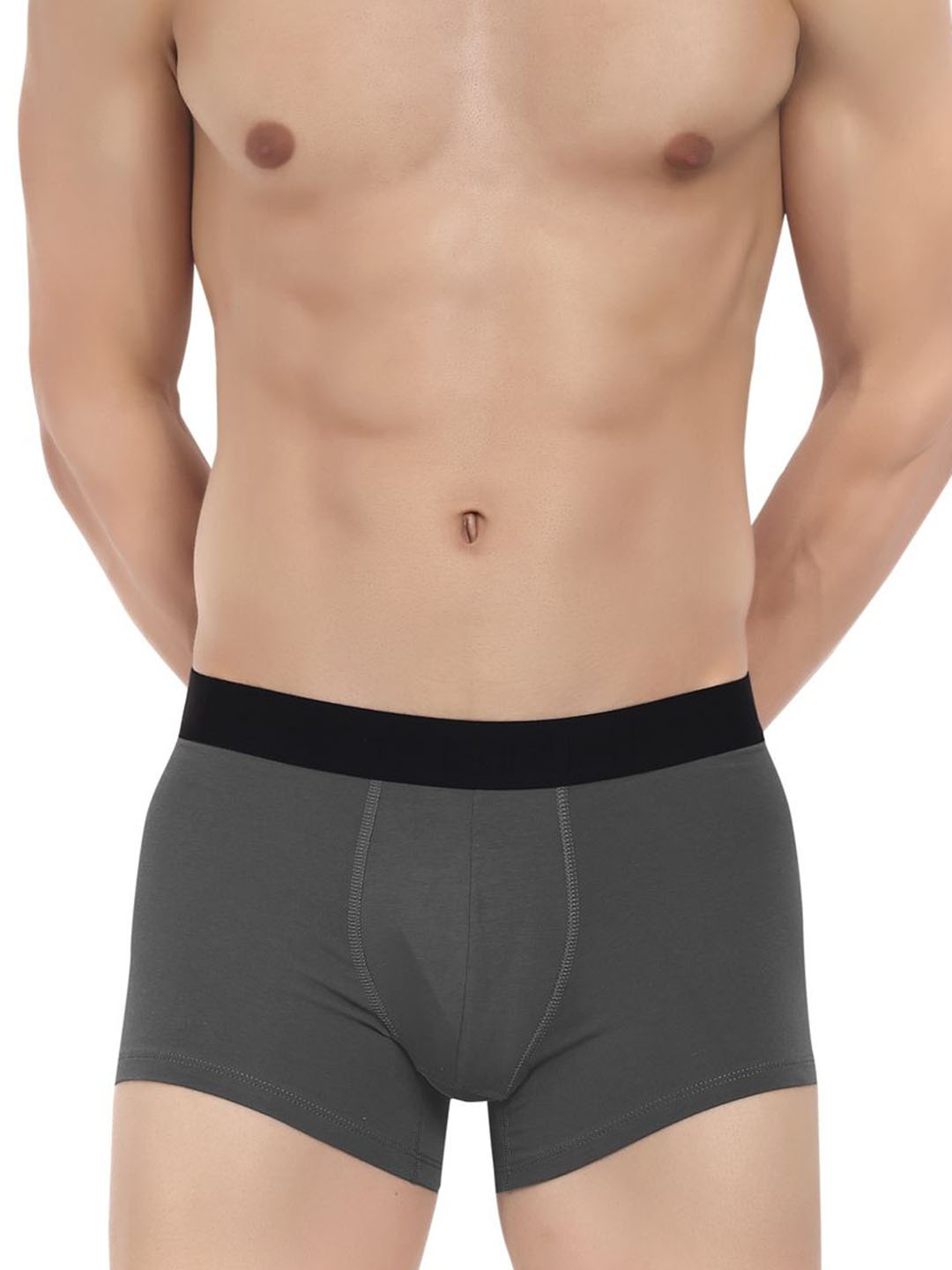 

LOGGERHEAD Men Cotton Outer Elastic Trunk, Grey