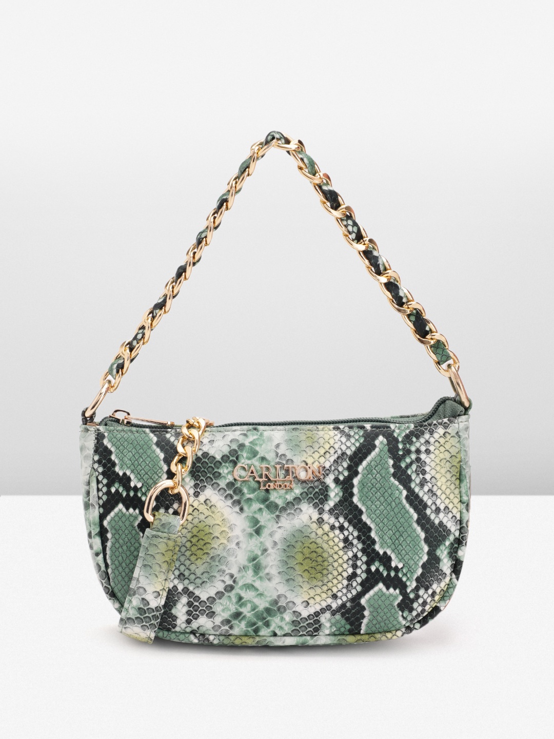 

Carlton London Printed Structured Shoulder Bag, Green