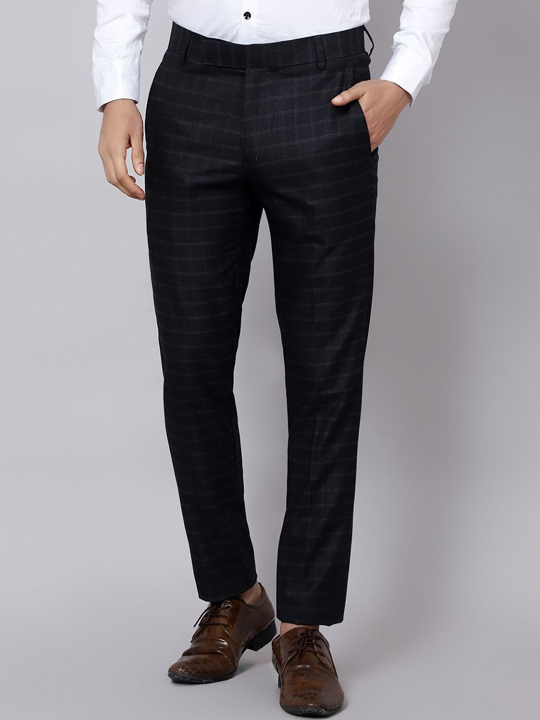 

MENTOOS Men Relaxed Trousers, Black