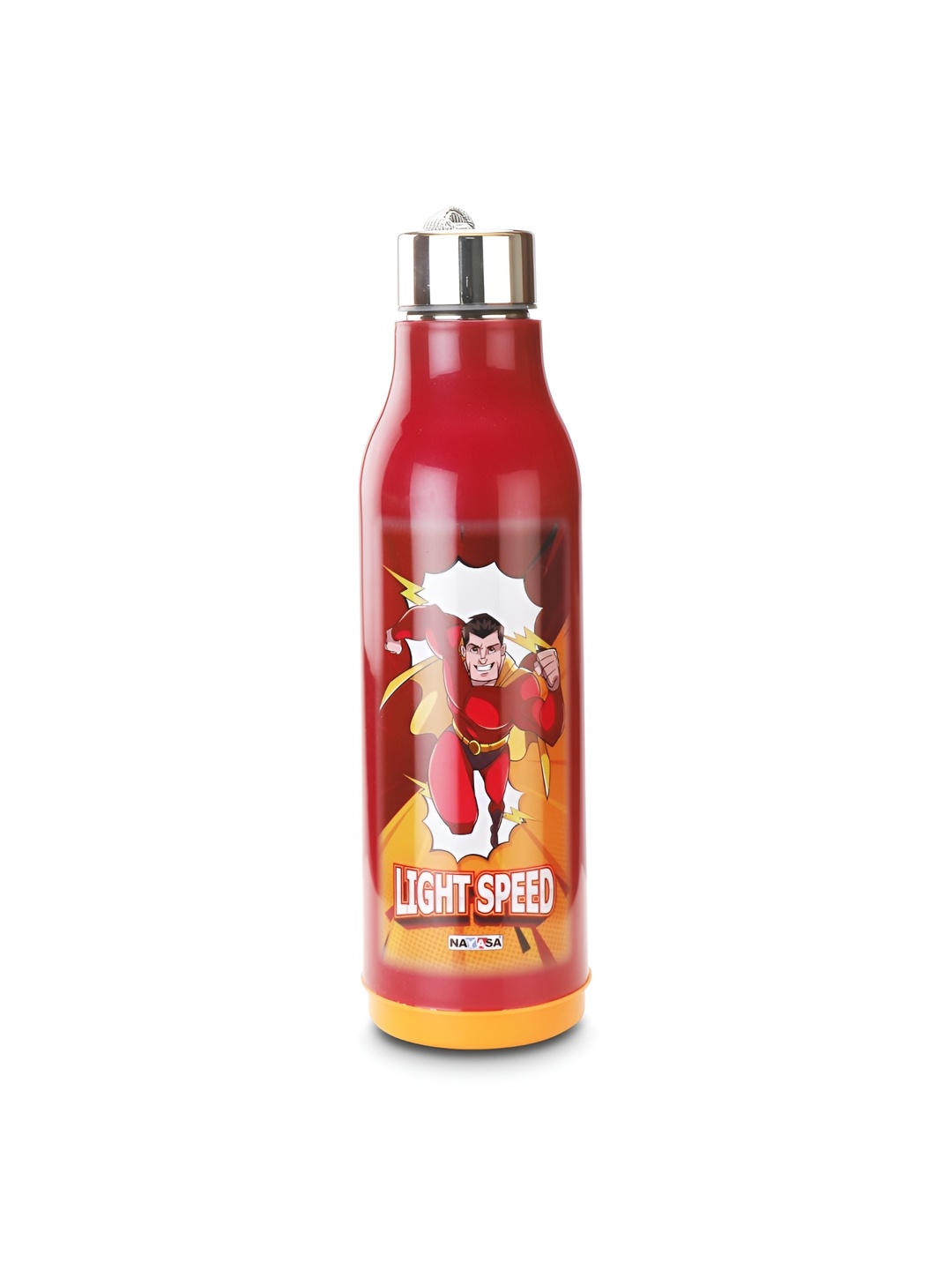 

Nayasa Red Single Stainless Steel Cartoon Characters Double Wall Vacuum Water Bottle 610ml