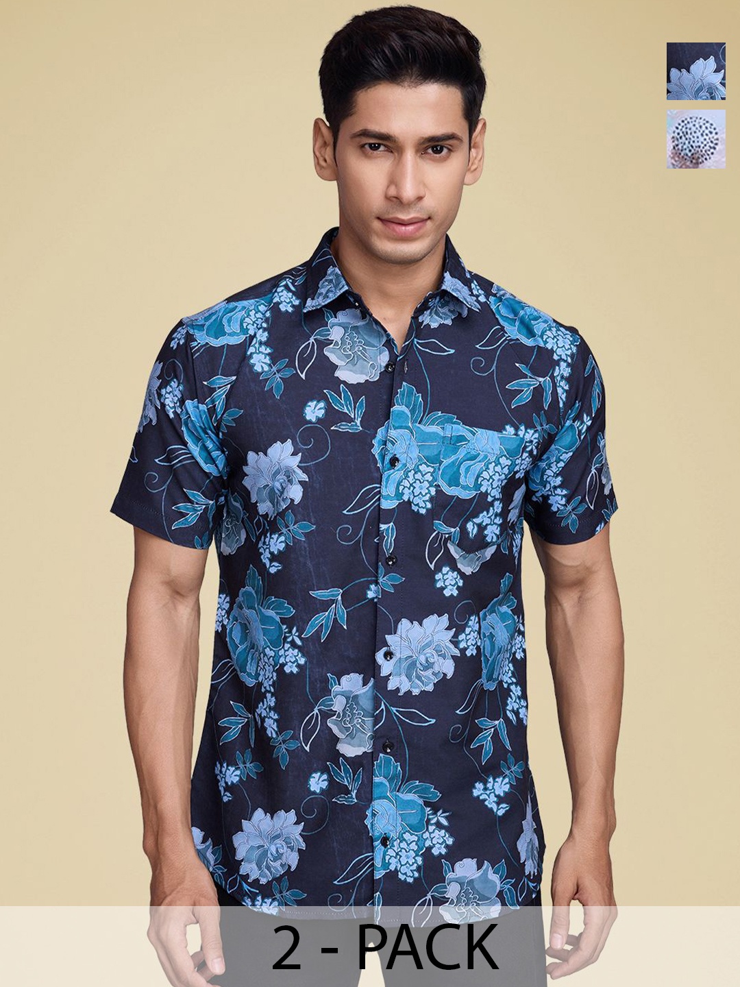 

Moda Rapido Men Standard Floral Opaque Printed Casual Shirt, Multi