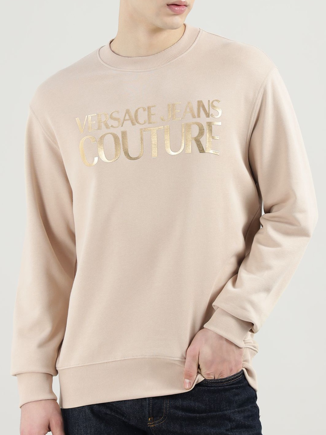 

Versace Jeans Couture Men Printed Sweatshirt, Beige