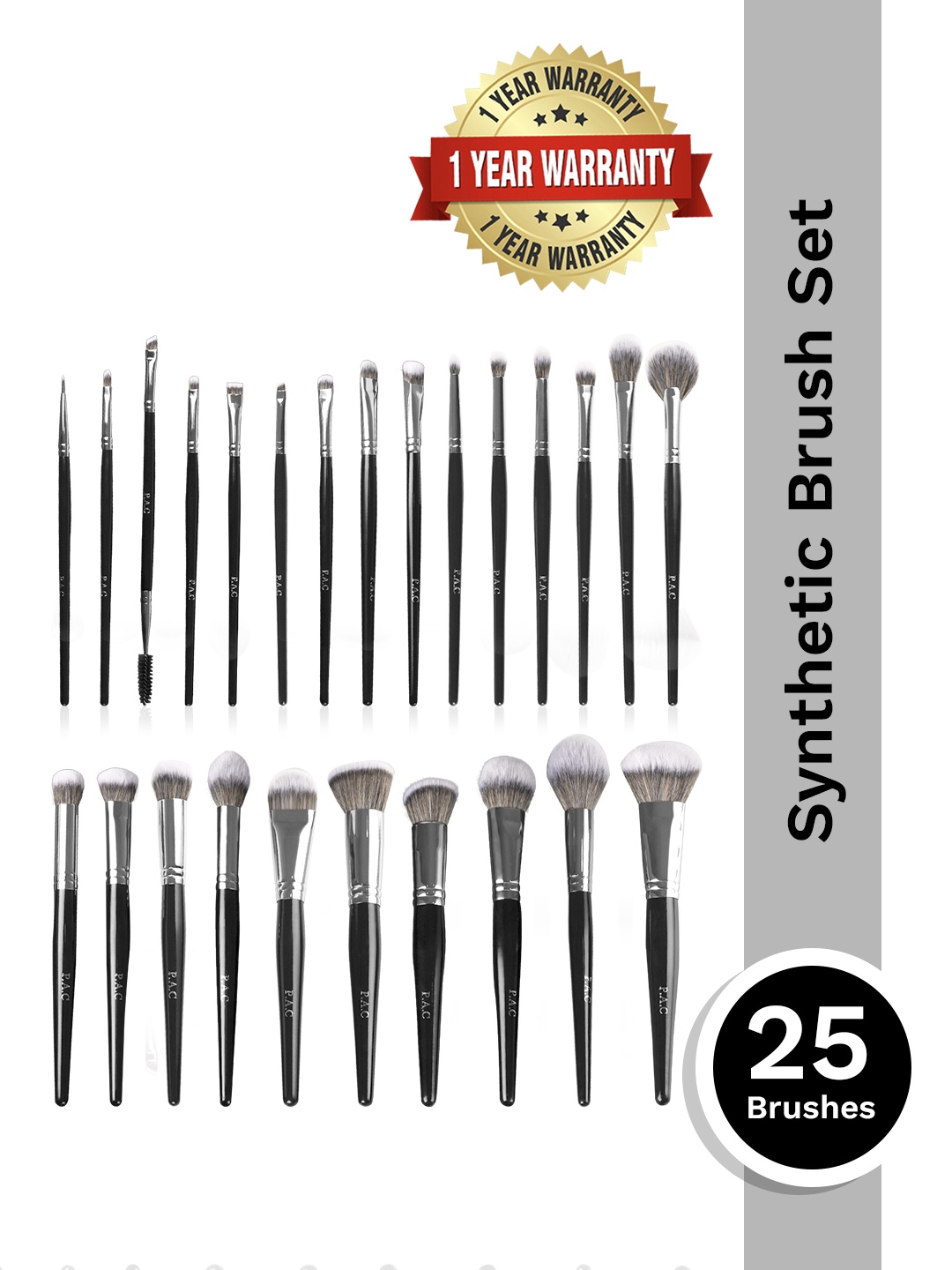

PAC Synthetic Series - 25 Brushes, Black