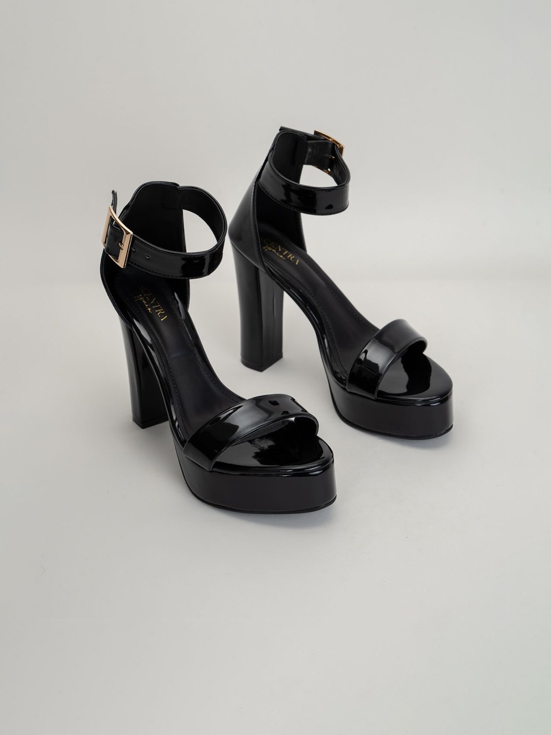 

SCENTRA Party Stiletto Sandals, Black