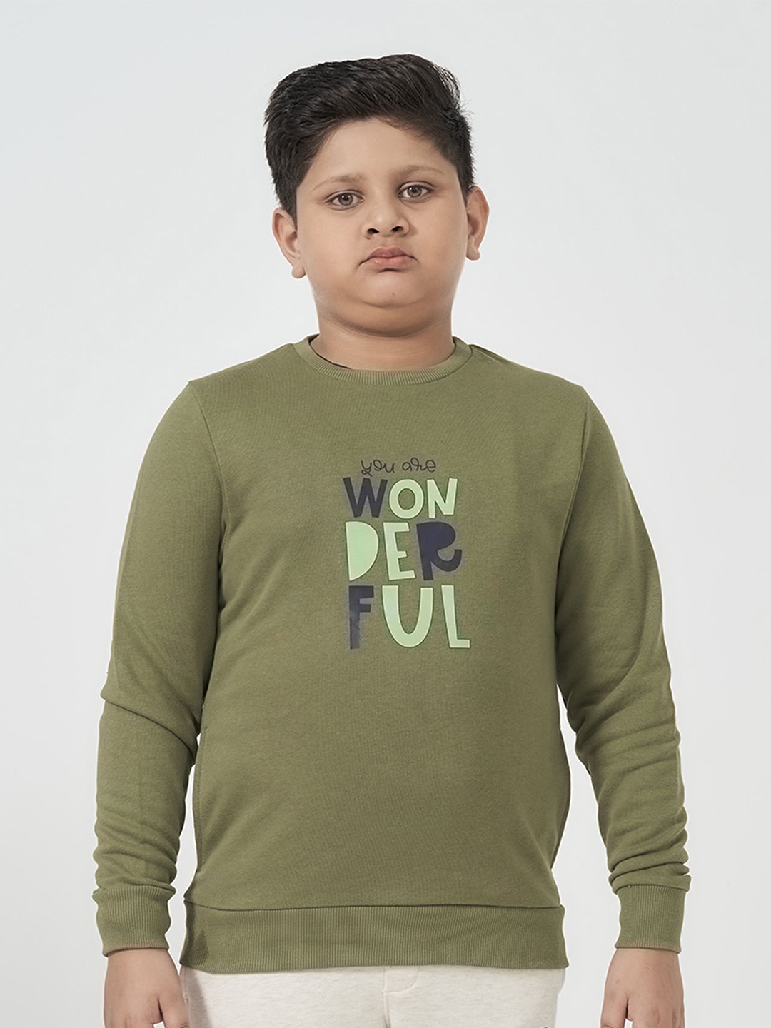 

EDRIO Unisex Kids Sweatshirt, Olive