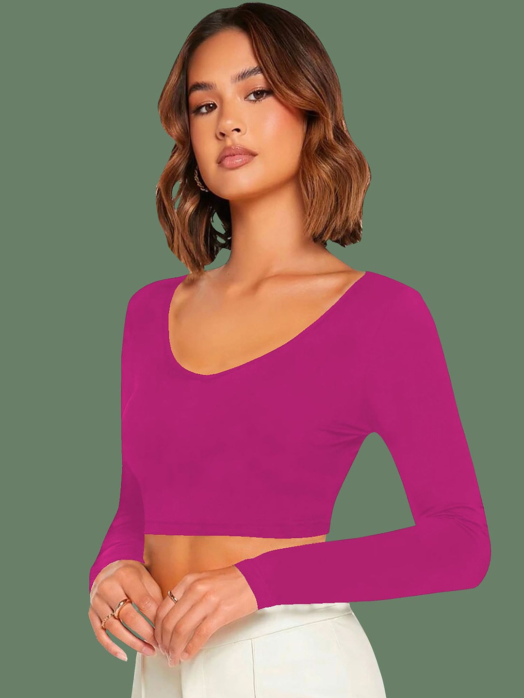

Dream Beauty Fashion Crop Top, Pink
