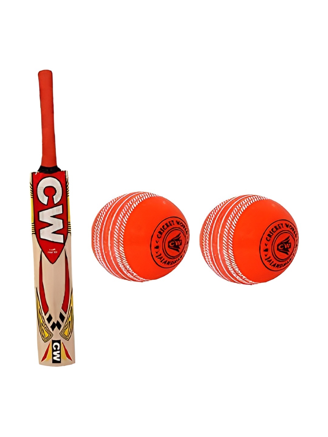 

CW Smasher Kashmir Willow Cricket Bat, Red