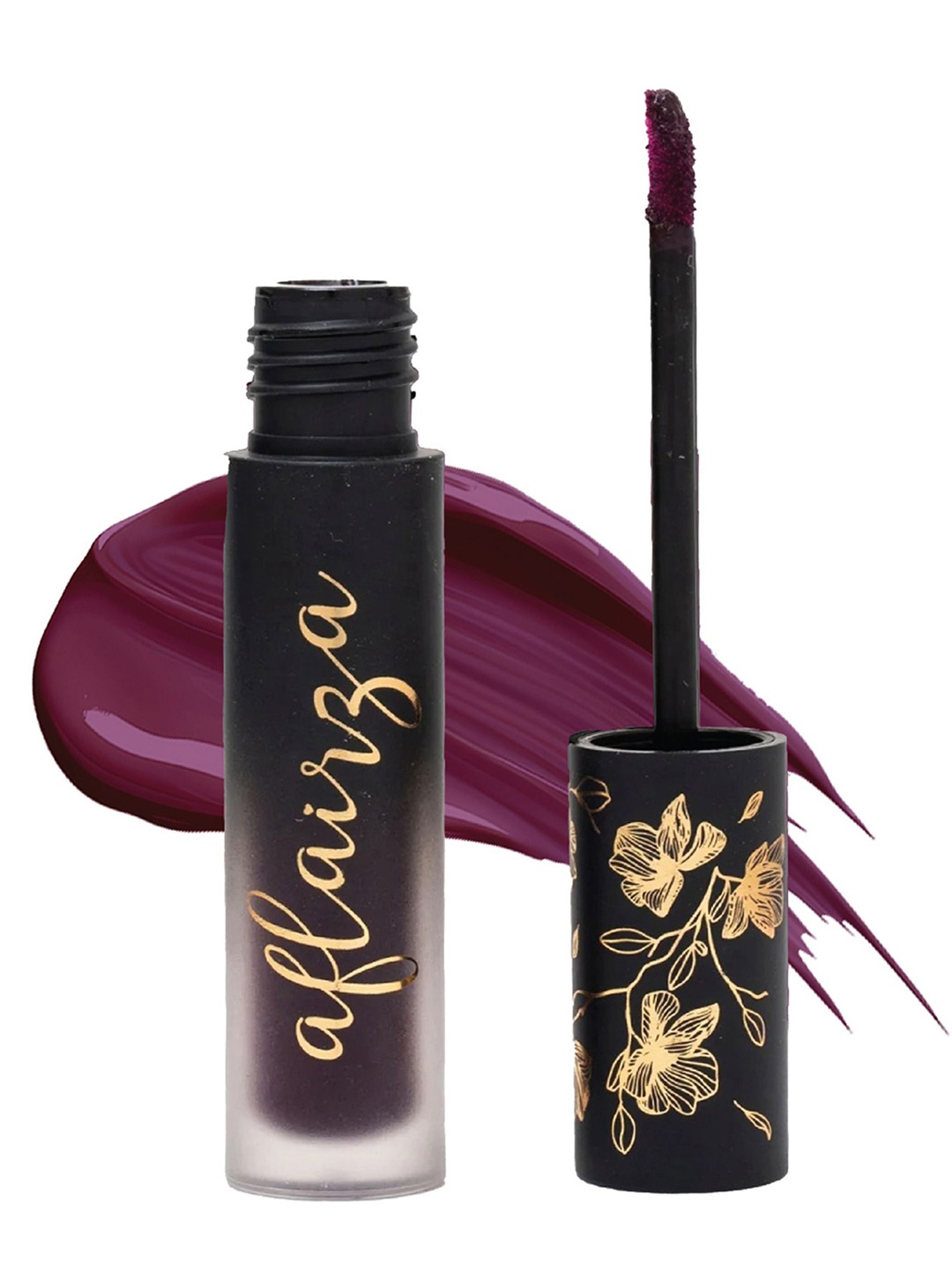 

AFLAIRZA Premium Velvet Waterproof Liquid Eyeshadow - 5ml - Black Grapes, Purple