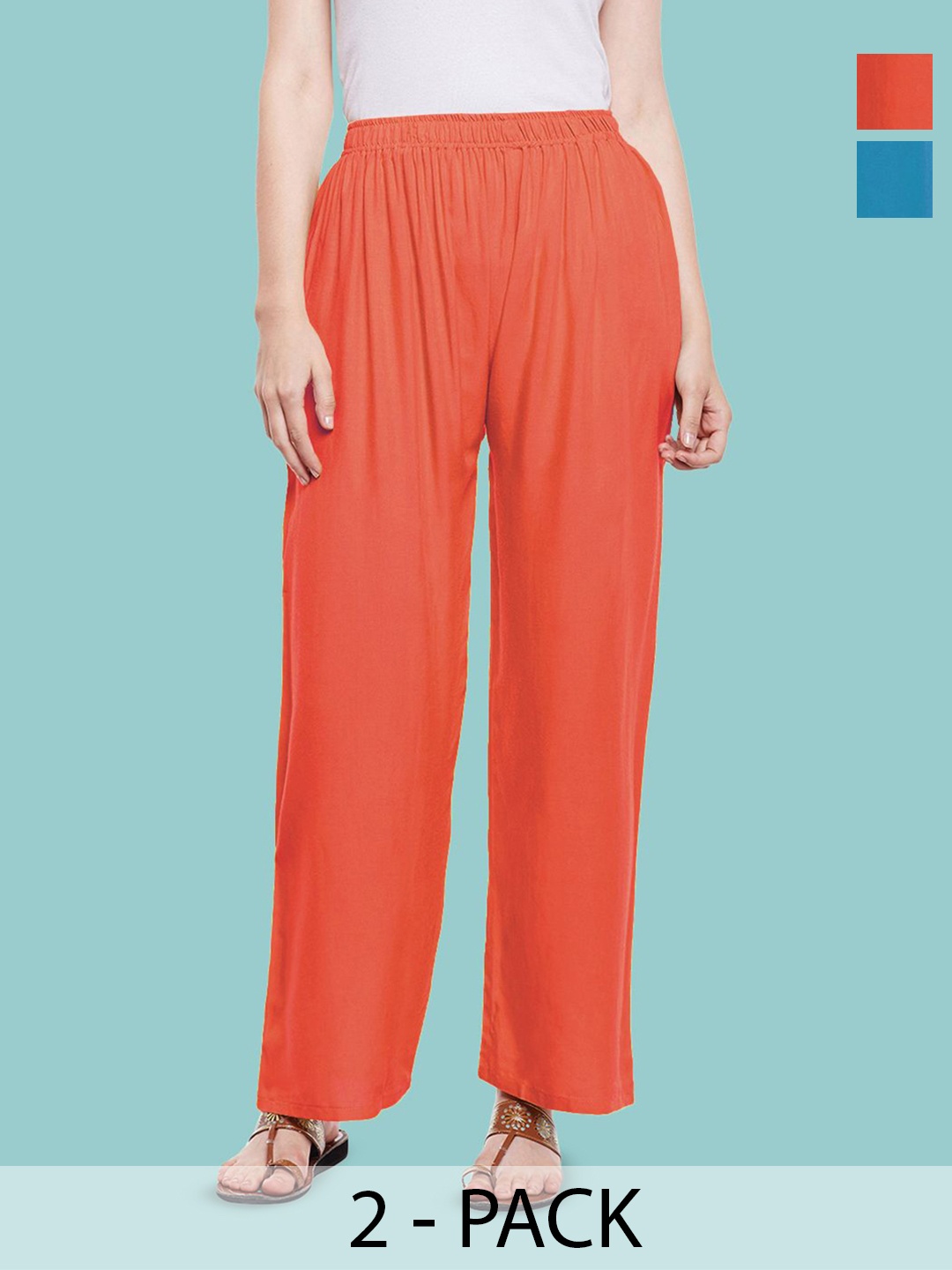 

Castle Lifestyle Women 2 Palazzos, Peach