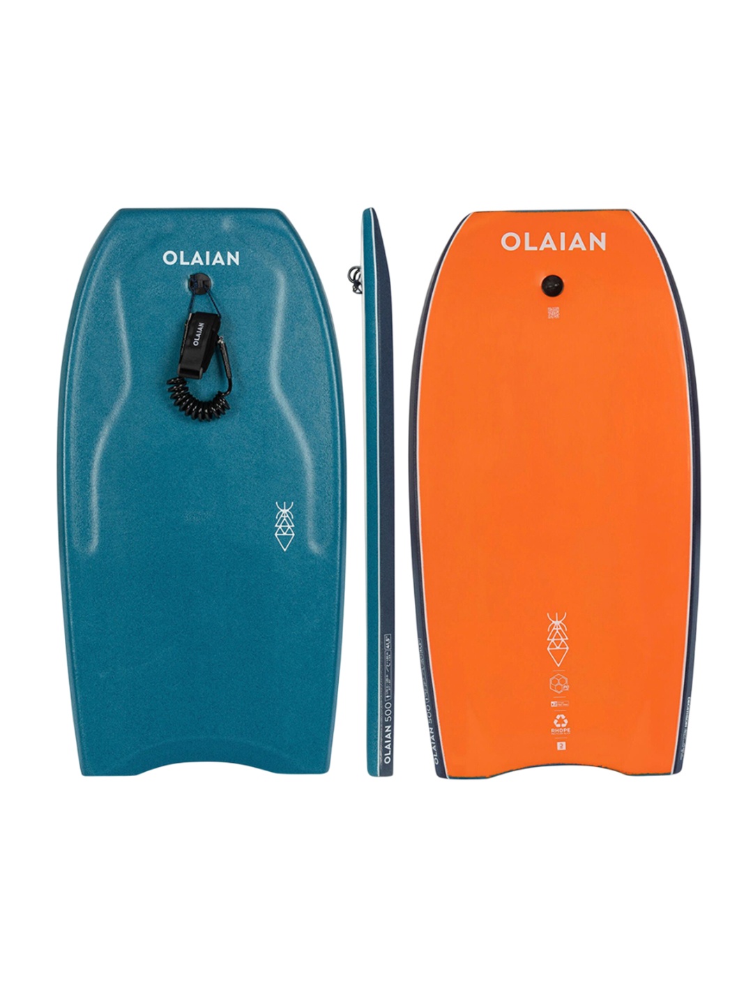 

OLAIAN By Decathlon Bodyboard 500 With Leash Swimwear Accessories, Blue