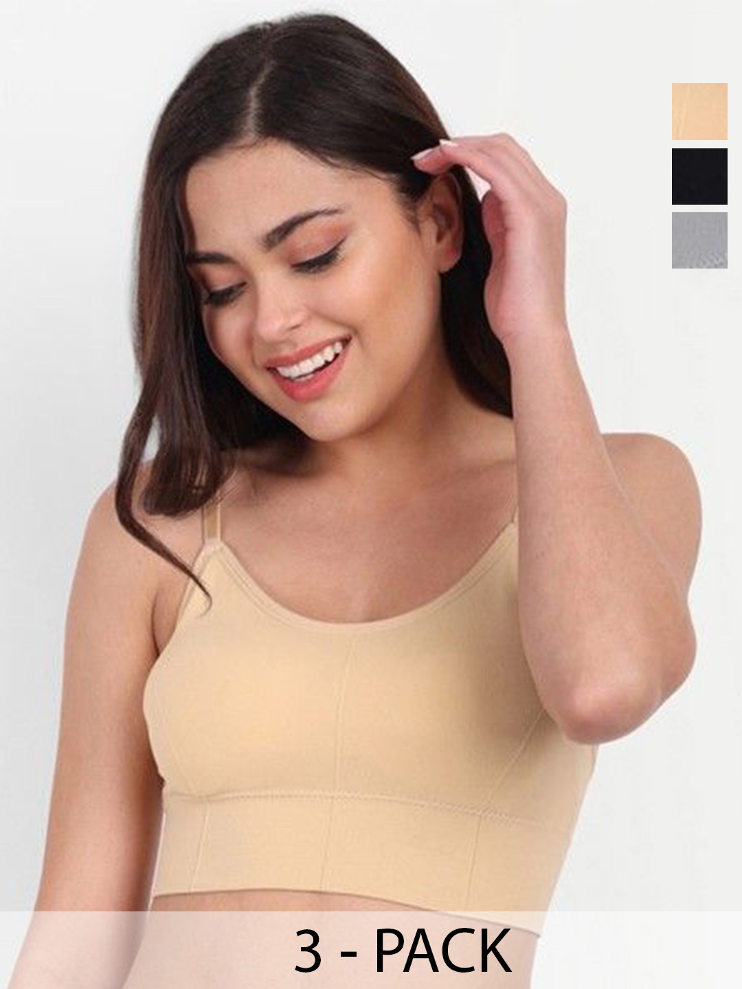 

Taslar Bra Full Coverage Lightly Padded, Beige