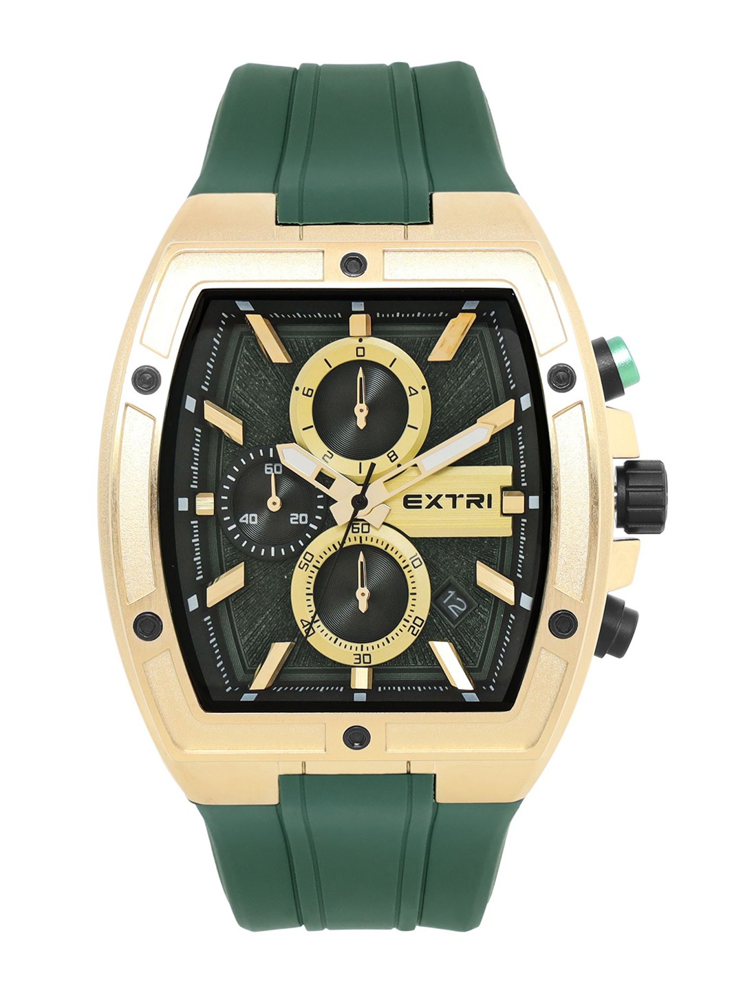 

EXTRI Men Dial & Textured Straps Analogue Watch X6089-J, Green