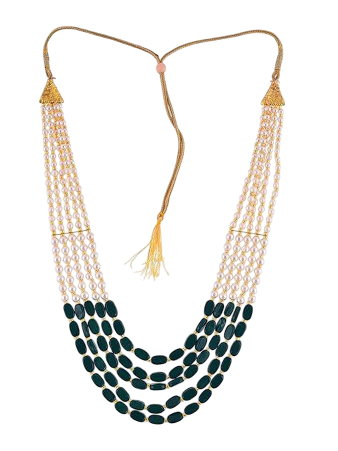 

Kezlin Gold-Plated Beaded Layered Minimal Necklace