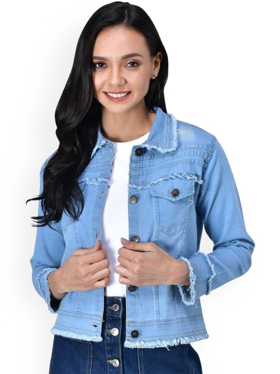 

KASHIAN Women Denim Jacket, Blue