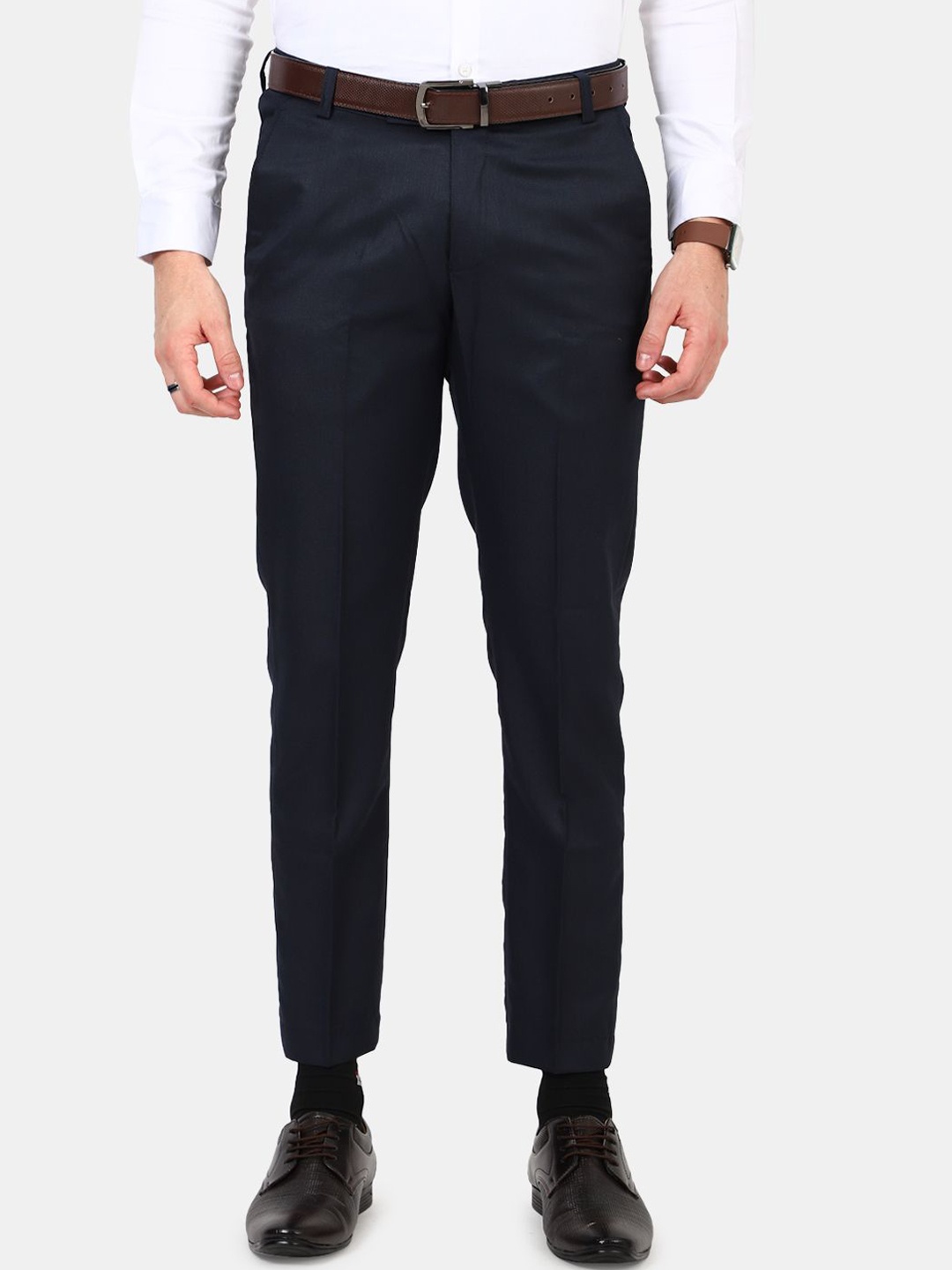 

MENTOOS Men Relaxed Trousers, Blue