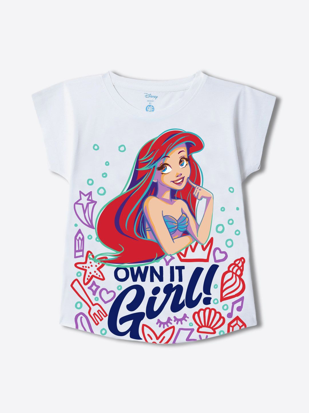 

YK Disney Print Top, White