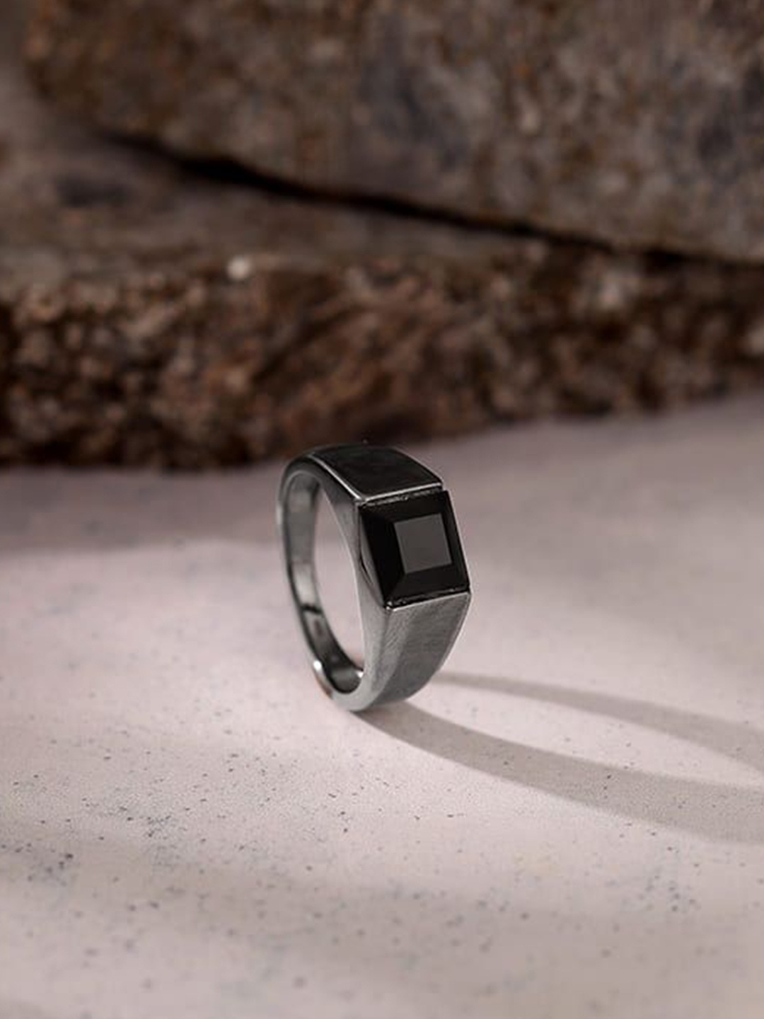 

GIVA Men 925 Sterling Silver Rhodium-Plated Finger Ring
