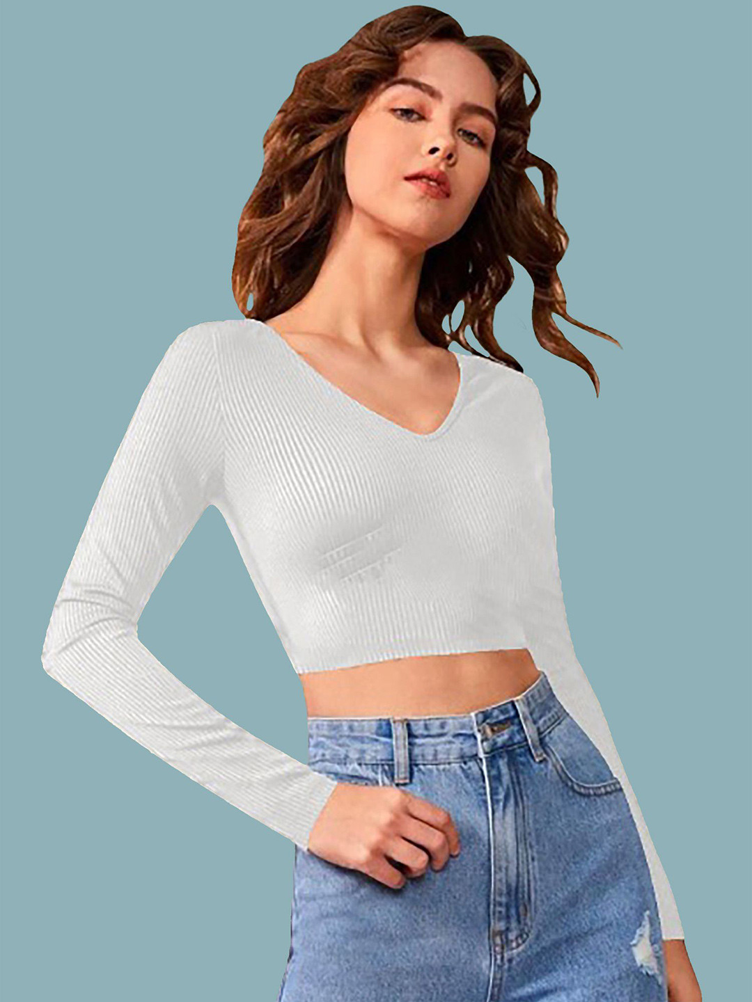 

Dream Beauty Fashion Crop Top, White