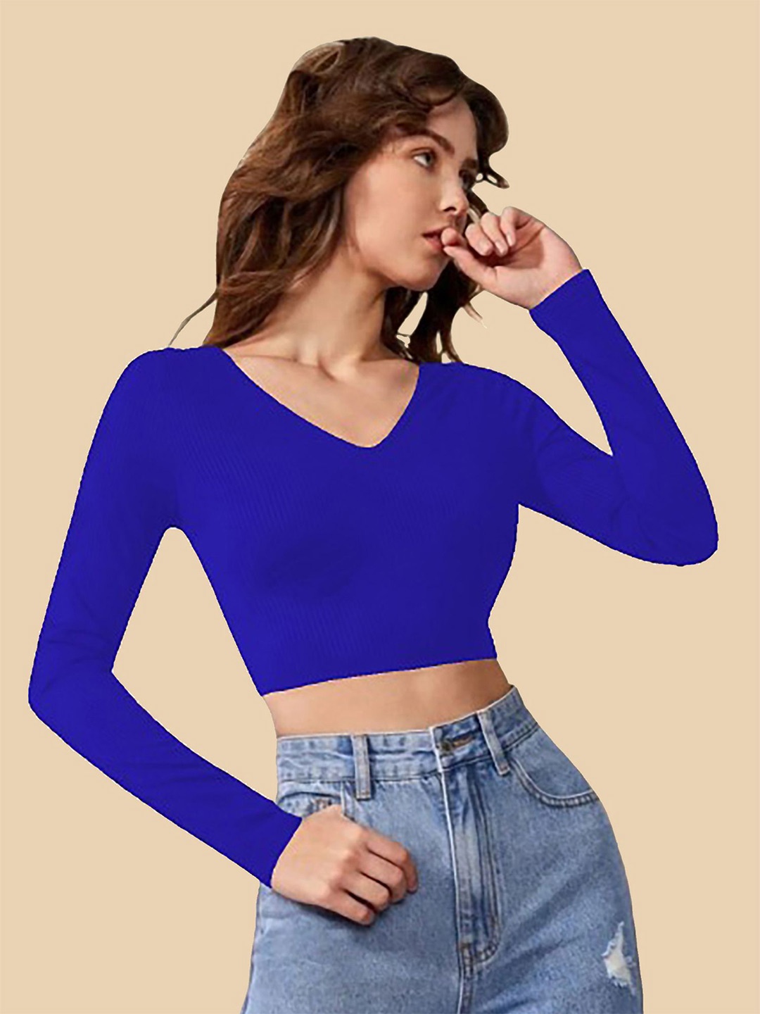 

Dream Beauty Fashion Crop Top, Blue