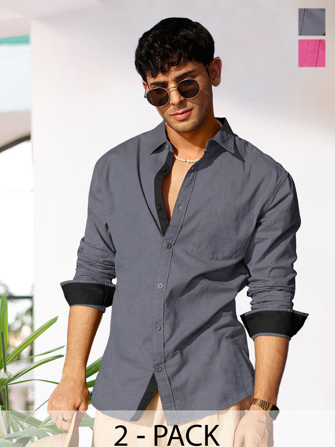 

Moda Rapido Men Standard Opaque Formal Shirt, Multi