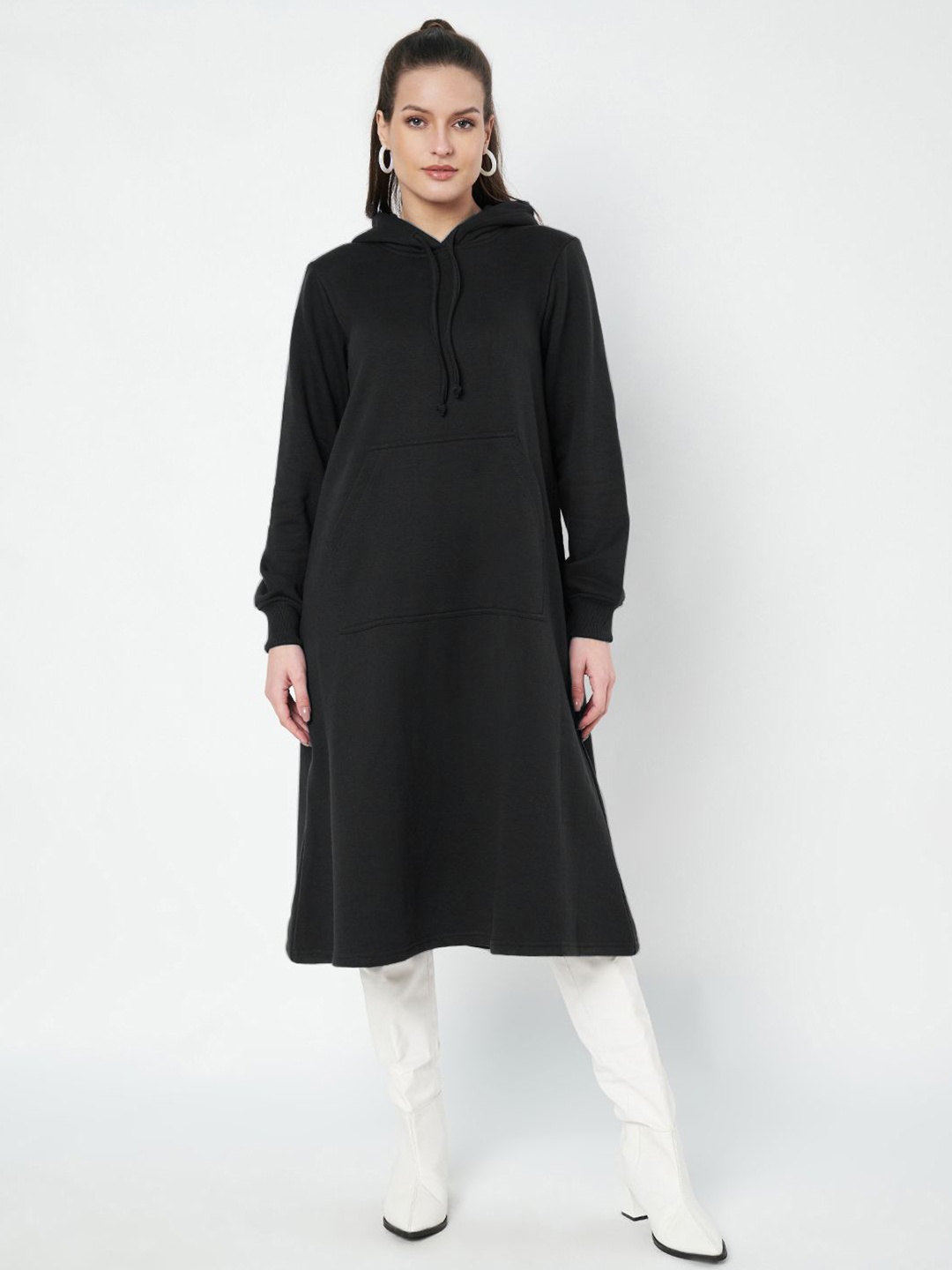 

BRINNS A-Line Midi Dress, Black