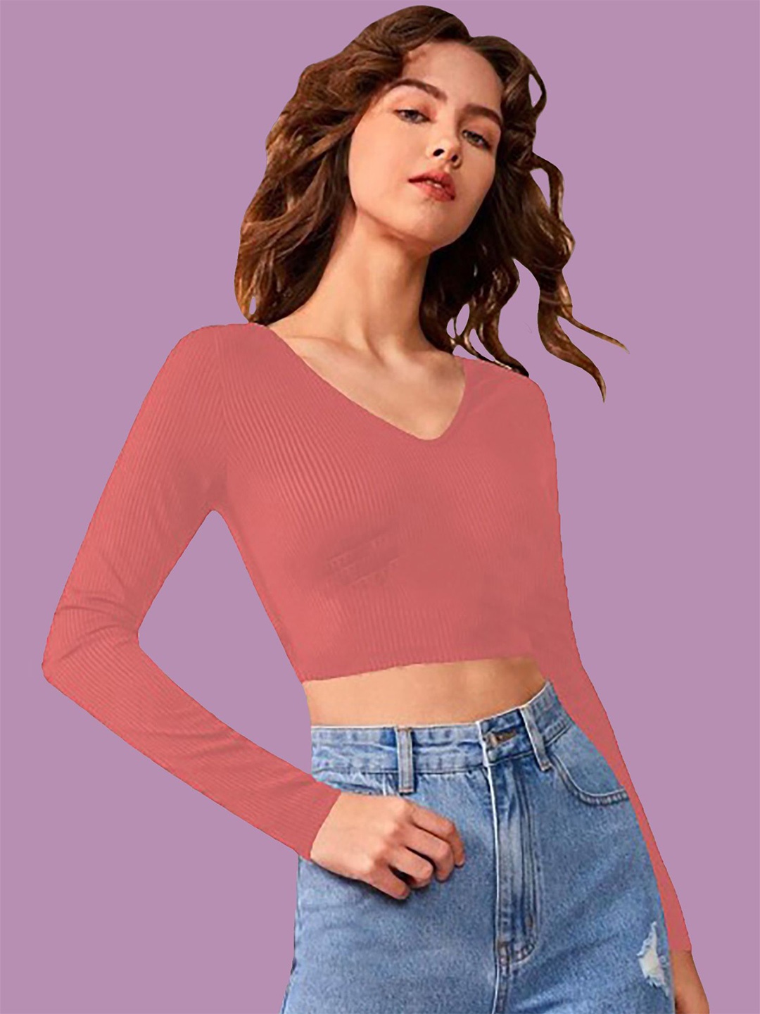 

Dream Beauty Fashion Crop Top, Peach