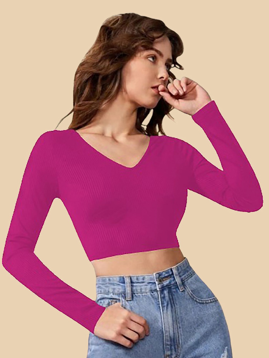 

Dream Beauty Fashion Crop Top, Pink